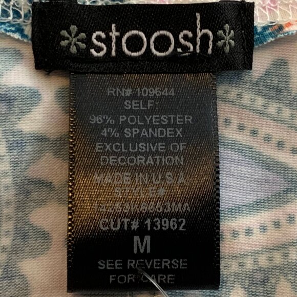 Stoosh Juniors' A-Line Crochet-Trim Tank Top, Jade Teal Multicolor, Medium - Picture 5 of 6